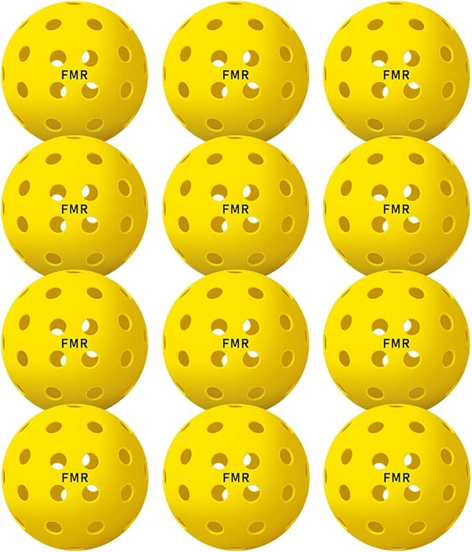 40 Hole Outdoor Pickleball Balls, USA Pickleball Approved, Crack-Resis