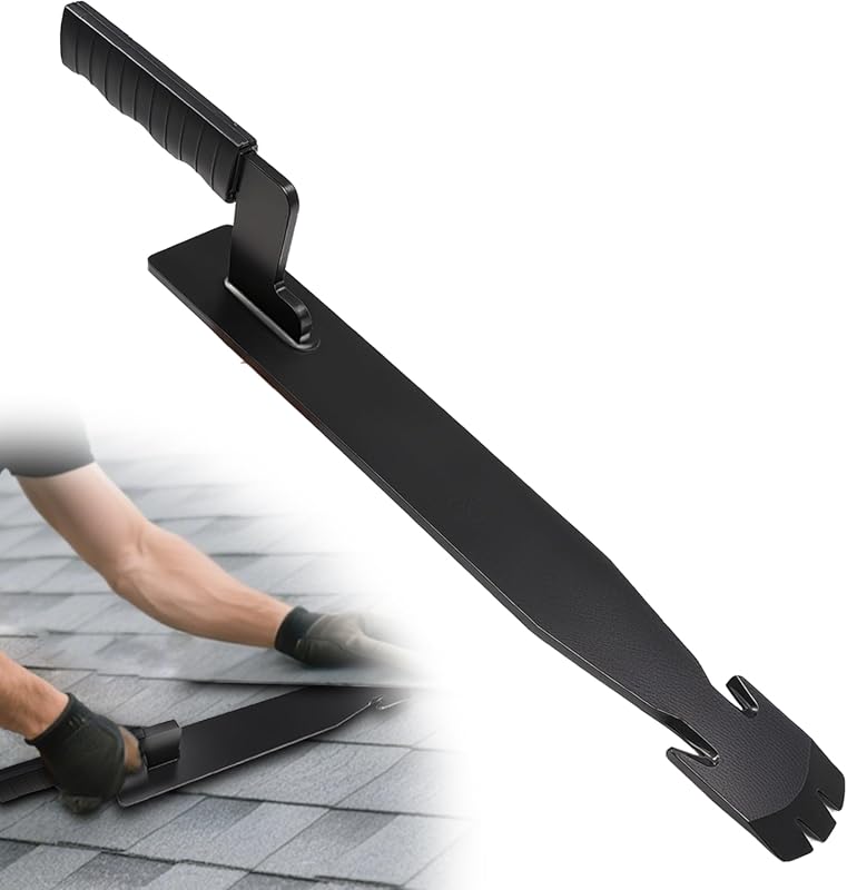 17-inch Metal Shingle Removal Ripper with Claw Nail Puller and Rubber 