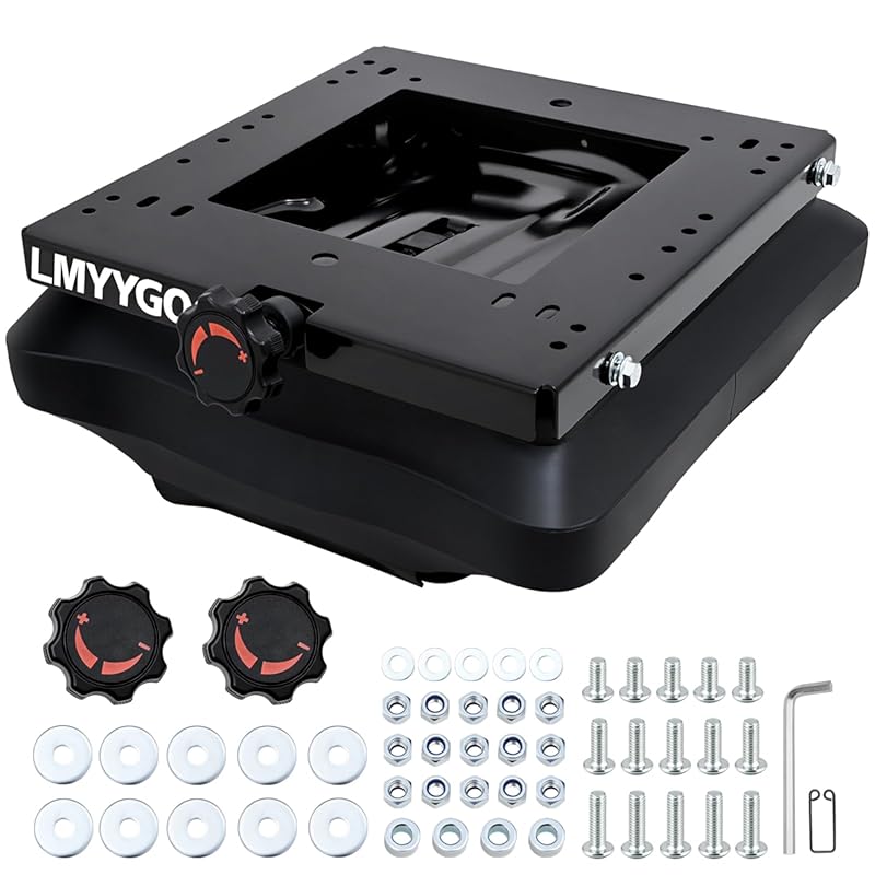 Zero Turn Mower Seat Suspension Kit, No Slider Track, for Most Afterma