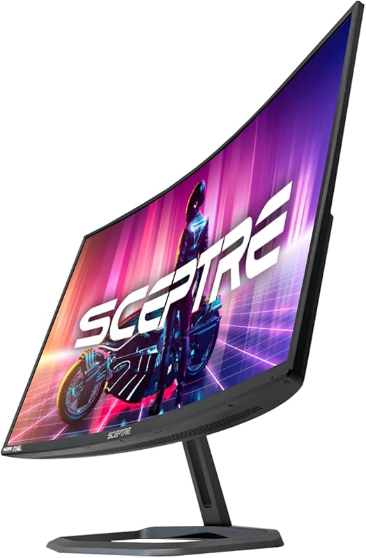Sceptre 32-Inch Curved 1080P Gaming Monitor featuring 240Hz, 1ms, and 