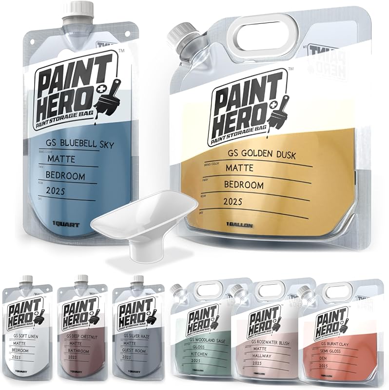 Best Paint Storage Bags for Leftover Paint, Airtight Refillable Quart 