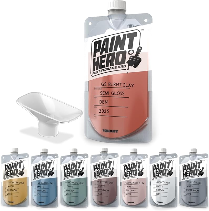 Best Paint Storage Bags for Leftover Paint, Airtight Refillable Quart 