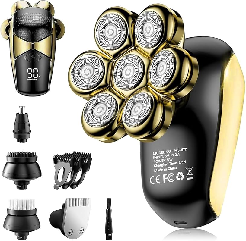 Premium Men's Waterproof Electric Razor, Versatile Shaver for Legs and