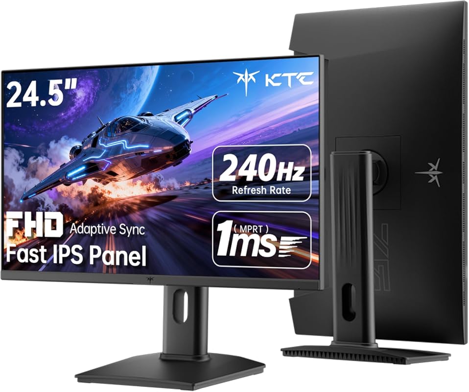 KTC 24.5 Inch 240Hz Gaming Monitor, FHD 1080p Fast IPS Computer Monito