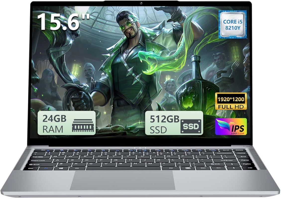 Gaming Laptop with i5 Processor, 15.6-inch Full HD Display, 24GB RAM, 