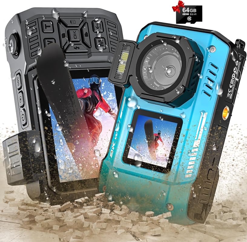 Best 8K 70MP WiFi Underwater Camera for Snorkeling - Rugged 33FT Water