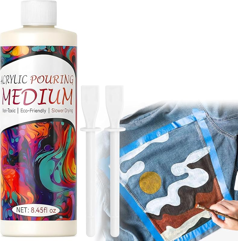 Fabric Medium, 8.45oz Professional Effects Fabric Painting Acrylic Flu