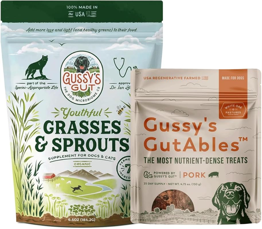 Gussy's Gut - Healthy Gut Maintenance Bundle - Youthful Grasses & Spro