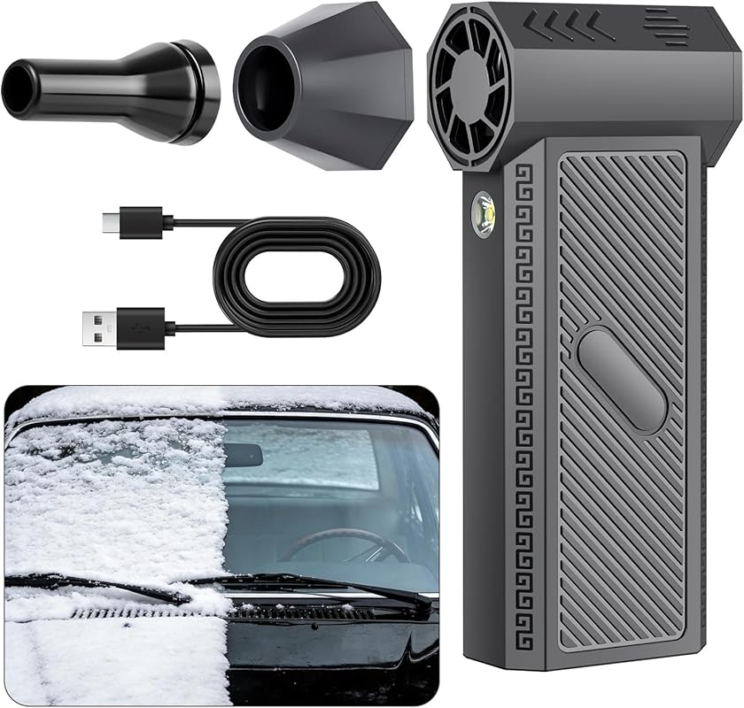 Mini Electric Turbo Snow Blower with Super Power and 3 Adjustable Sett