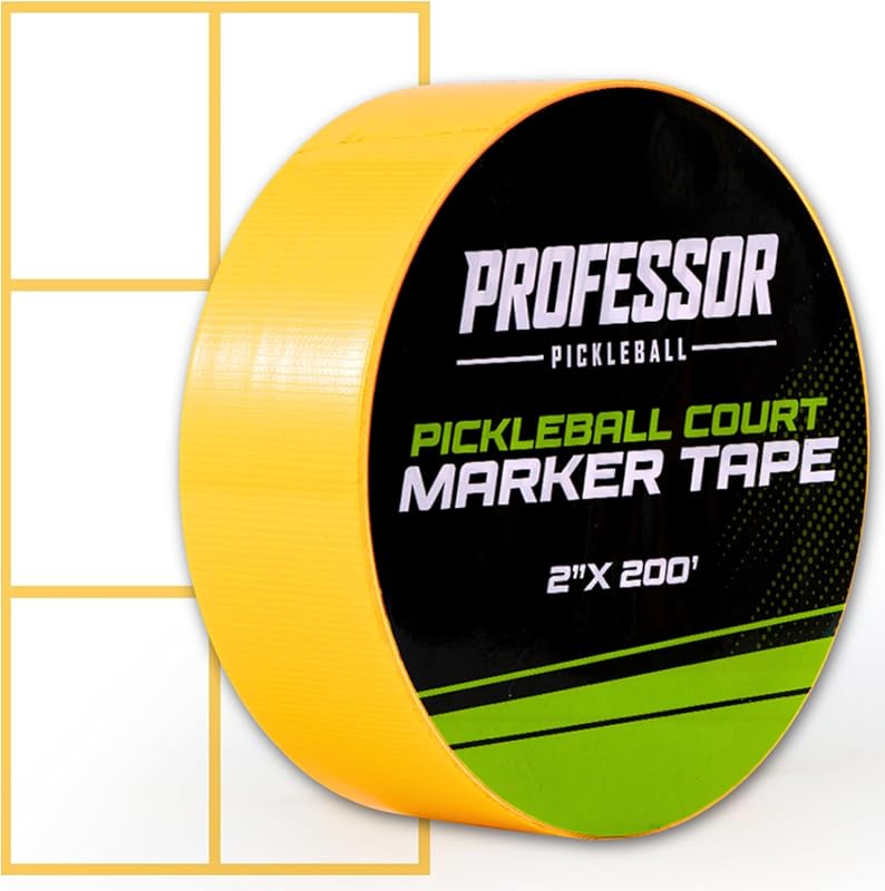 Temporary Outdoor Pickleball Court Tape Kit for Full-Size Line Marking