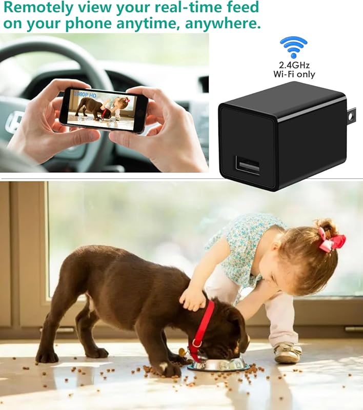 Best 4K Hidden Spy Camera: Wireless Indoor Security with 180° Adjustab
