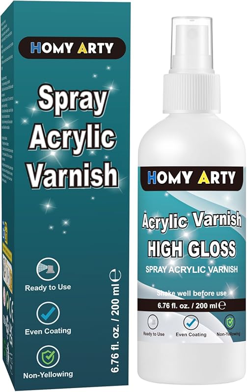 High Gloss Acrylic Varnish Spray: Convenient Clear Coat for Protecting
