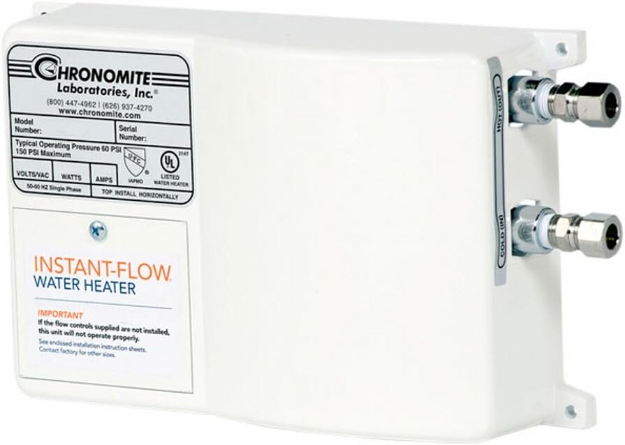 Chronomite SR Series Tankless Water Heater, 277-Volt 30-Amp, Instant F
