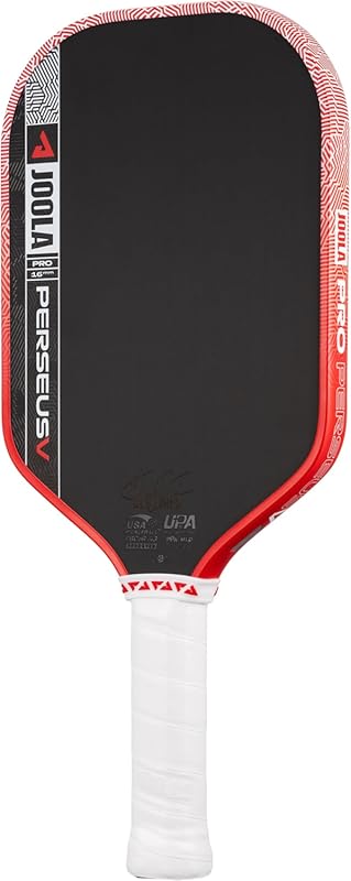 JOOLA Pro V 14mm Pickleball Paddle: Raw Carbon Fiber Textured Surface,