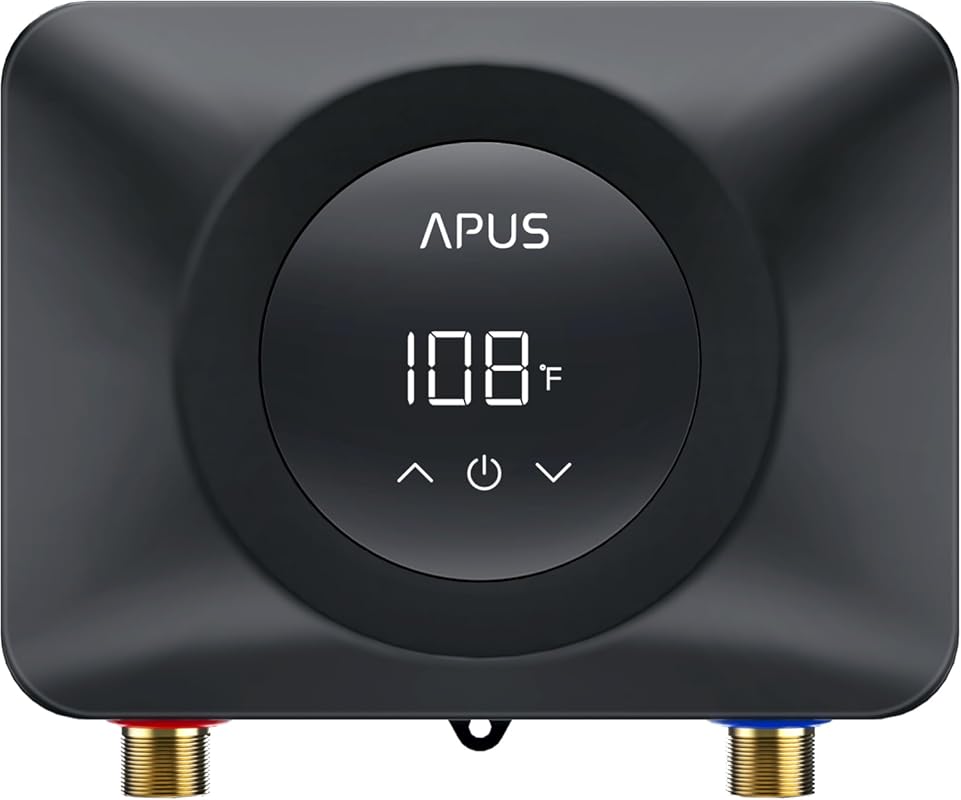 APUS Electric Tankless Water Heater, 4500W 240V, Under Sink Point-of-U